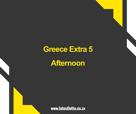 Results: Greece Extra 5 Afternoon on 8 July 2024 – Latest Lotto.